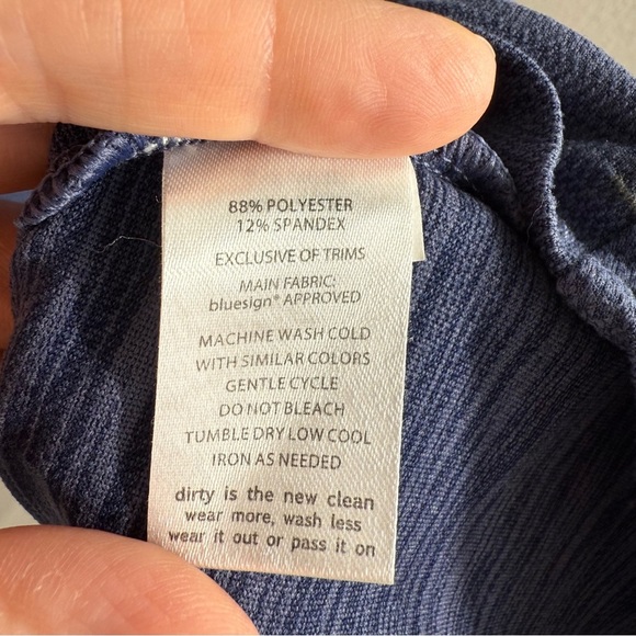 Toad & Co. tech tomboy tank dress blue pocket built in bra size medium - Picture 6 of 10